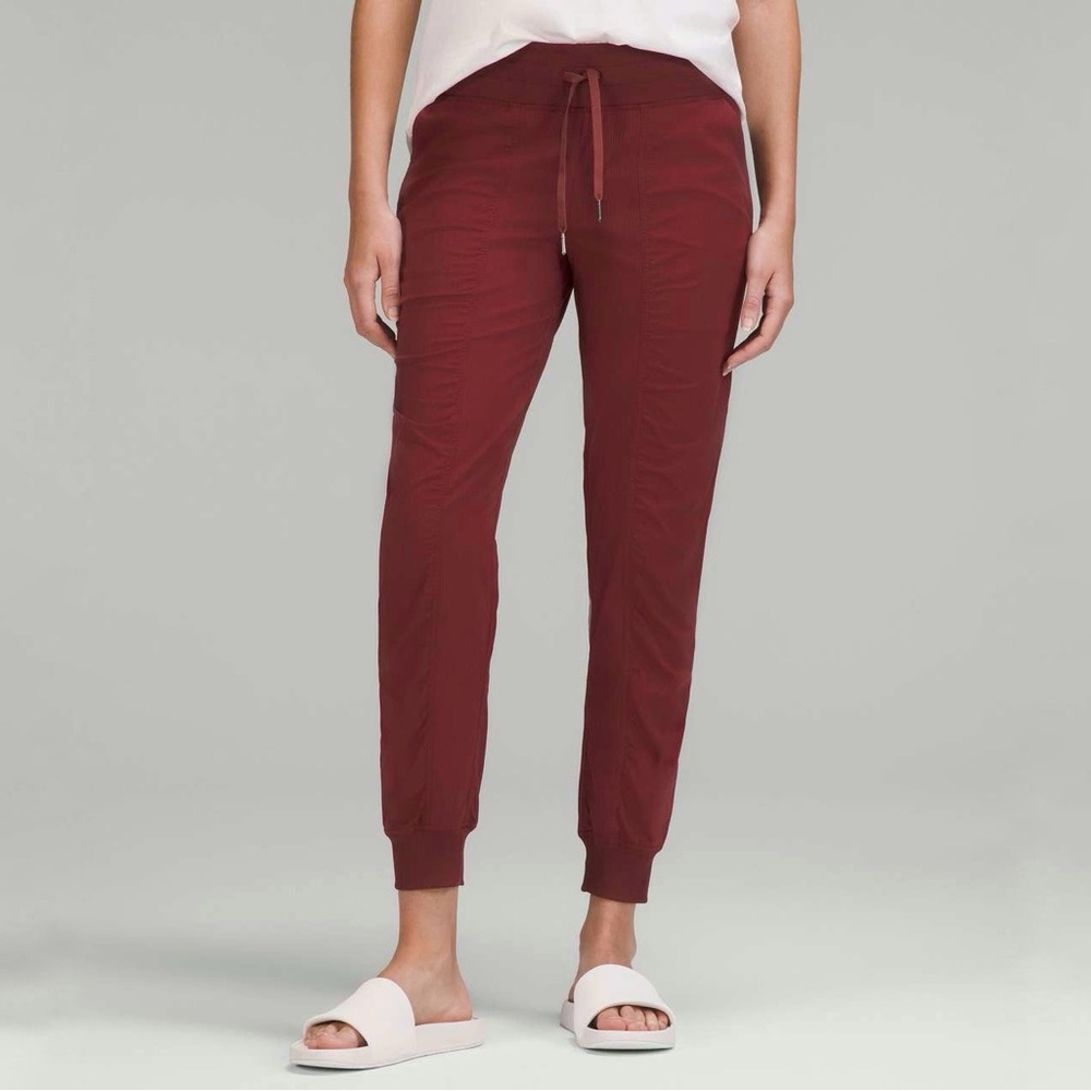 Lululemon Dance Studio Mid-Rise Jogger in Red Merlot